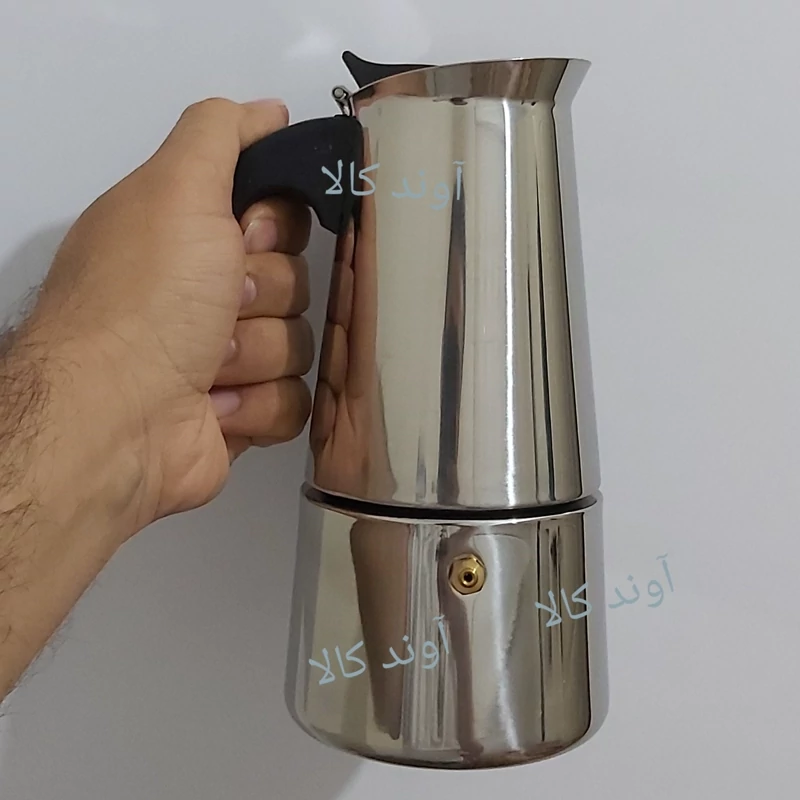 موکاپات 6 کاپ استیل اسپرسو ساز روگازی(قهوه جوش دستی)اسپرسو میکرEspresso maker موکاپات 6نفره