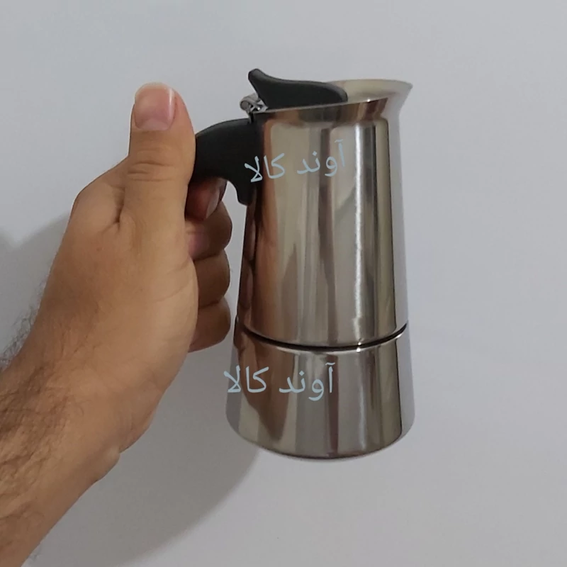 موکاپات 2 کاپ استیل اسپرسو ساز روگازی(قهوه جوش دستی)اسپرسو میکرEspresso maker موکاپات 2 نفره
