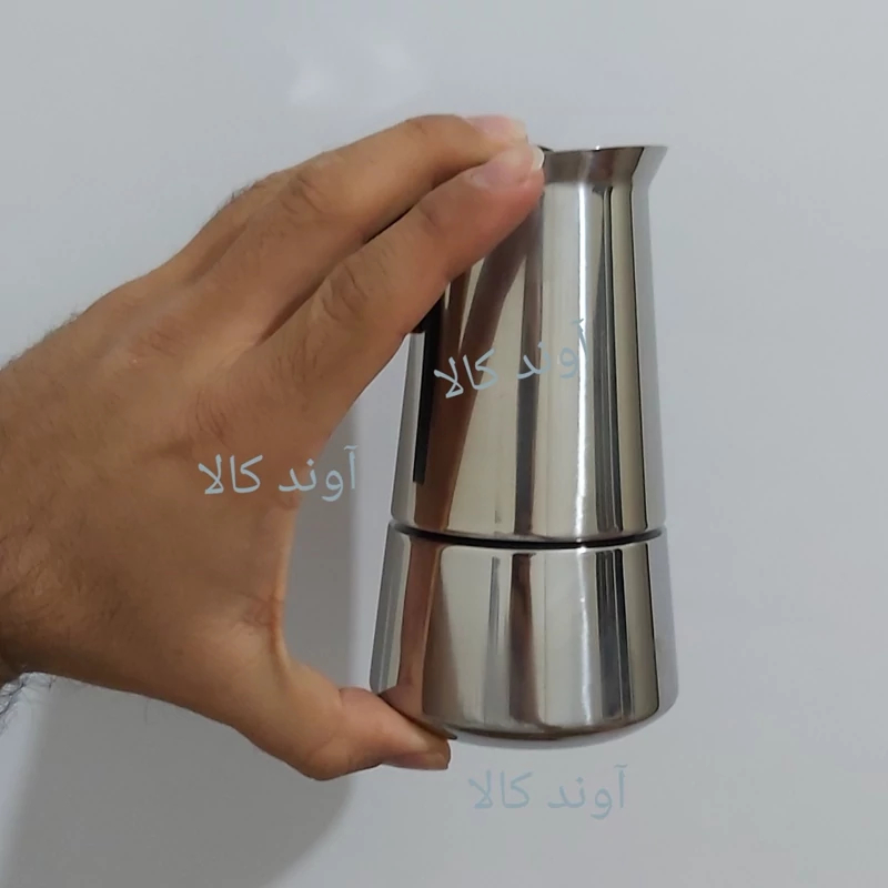 موکاپات 2 کاپ استیل اسپرسو ساز روگازی(قهوه جوش دستی)اسپرسو میکرEspresso maker موکاپات 2 نفره