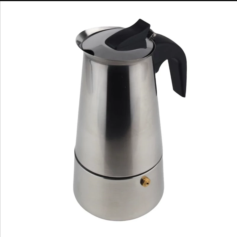 موکاپات 6 کاپ استیل اسپرسو ساز روگازی(قهوه جوش دستی)اسپرسو میکرEspresso maker موکاپات 6نفره