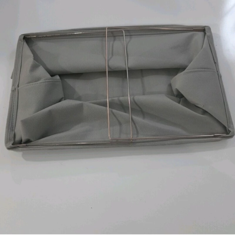 باکس شلوار استنددار رنگ توسی درجه 2 اسکلت فلزی(نظم دهنده شلوار ولباس)ابعاد در متن نوشته شده( پارچه اسپان باند)