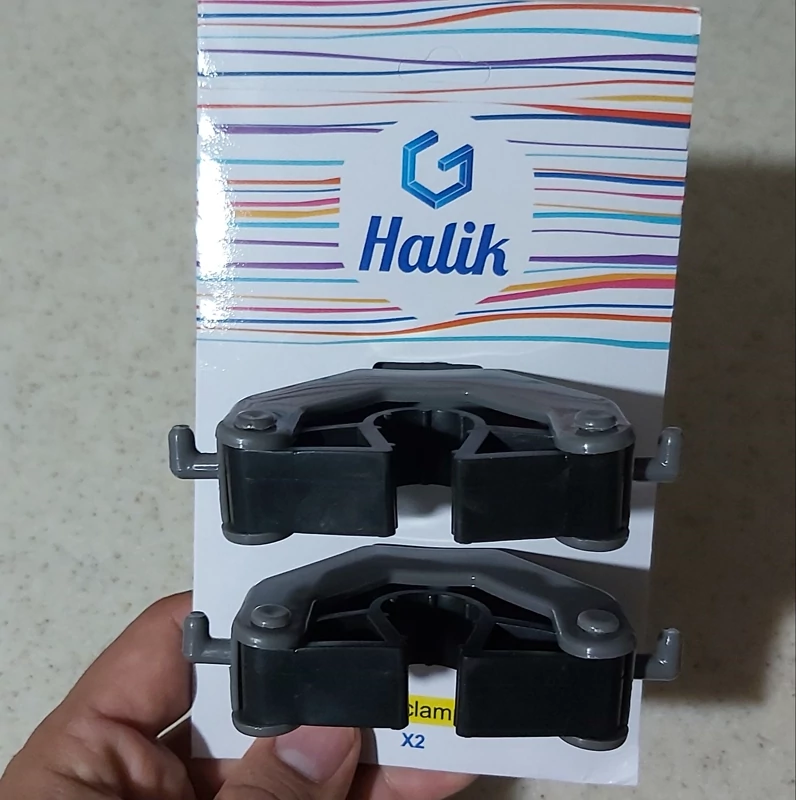 هولدر گیره نگهدارنده تی و جارو halik(2عدد)هولدر استند نظم دهی لوازم میله دار گیره تی جفتی. هولدر طی