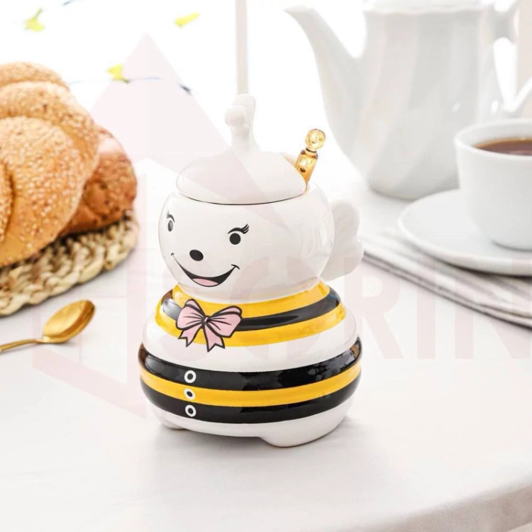 عسل خوری زنبور دختر یا پسر سرامیکی (هر عدد)