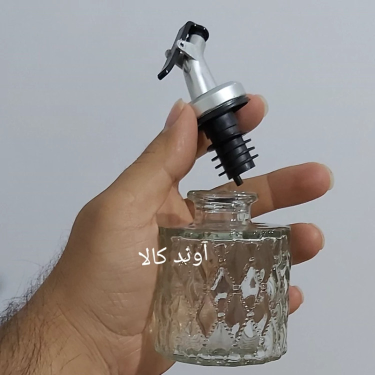 ست آبلیمو و روغن ریز شیشه ای 2 قلو استنددار ژیوار،بطری روغن(ظرف روغن و آبلیمو)سرکه آبلیمو روغن زیتون
