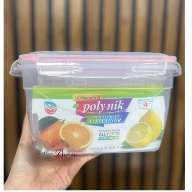 سرویس فریزری ماکروفری 8 پارچه قفل دار پلی نیک polynik(چفت شونده) سیف لاک کیفیت عالی