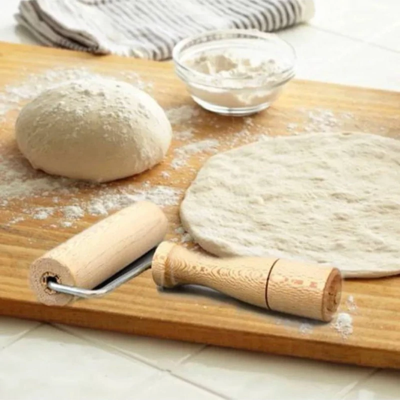 وردنه چوبی دسته دار ( وردنه غلطکی)