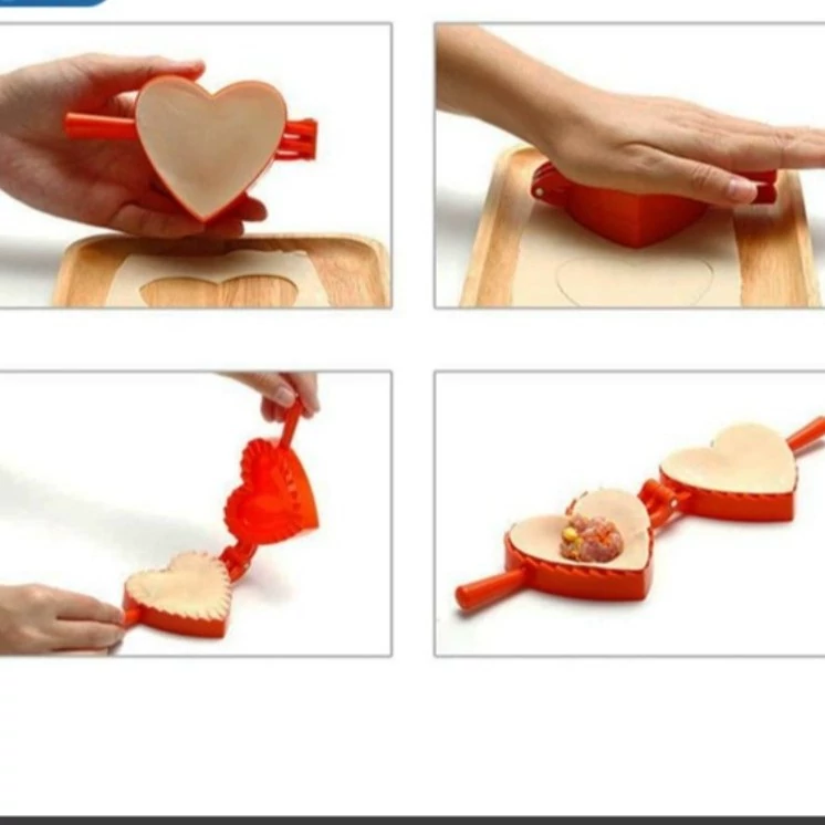 قالب پیراشکی و سمبوسه قلبی3 عددی قطر 10cm،7/5cm ،6/5cm