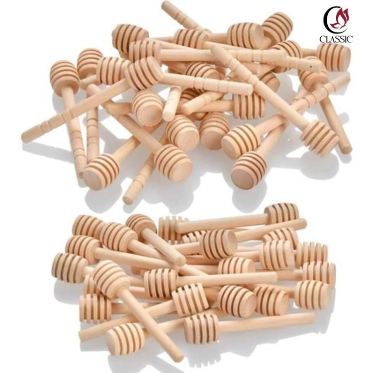 قاشق عسل چوبی طول 15cm (پیمانه ادویه)تکی . قاشق عسل و شیره خرما و...