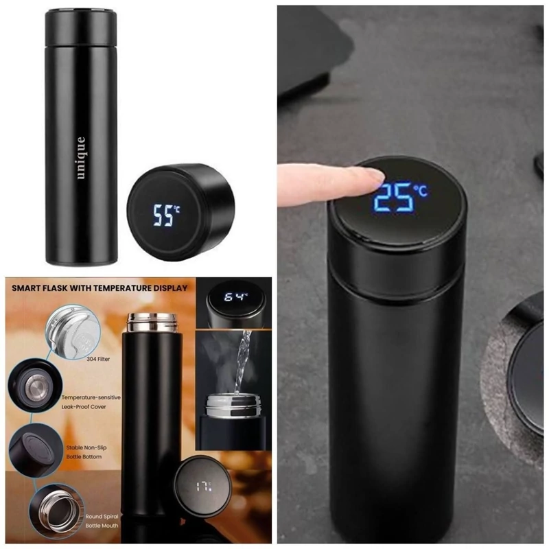 فلاسک دماسنج دار نیم لیتری ،فلاسک درجه دار نیم لیتری (فلاکس 0.5 لیتری)همراه جعبه