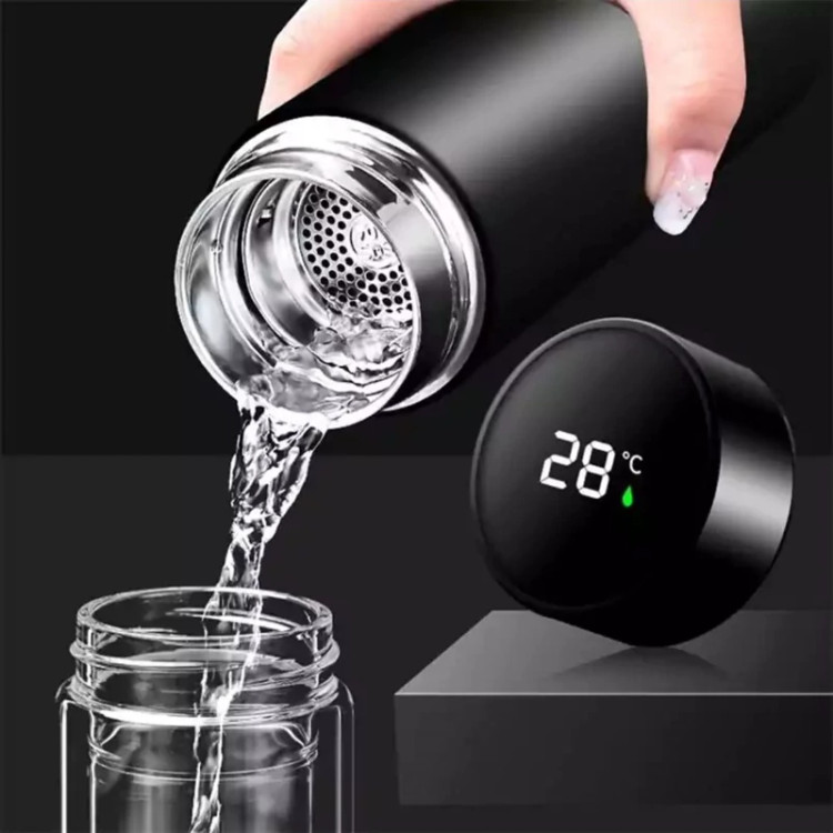 فلاسک دماسنج دار نیم لیتری ،فلاسک درجه دار نیم لیتری (فلاکس 0.5 لیتری)همراه جعبه