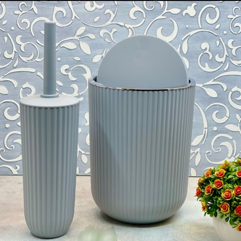 سطل و فرچه همارا مدل زبرا توسی(ست سرویس بهداشتی)