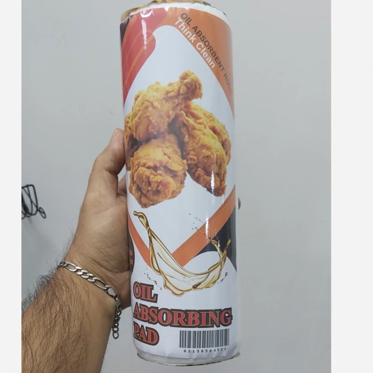 دستمال جذب روغن رولی (پد جذب روغن) oil absorbing pad پد جاذب