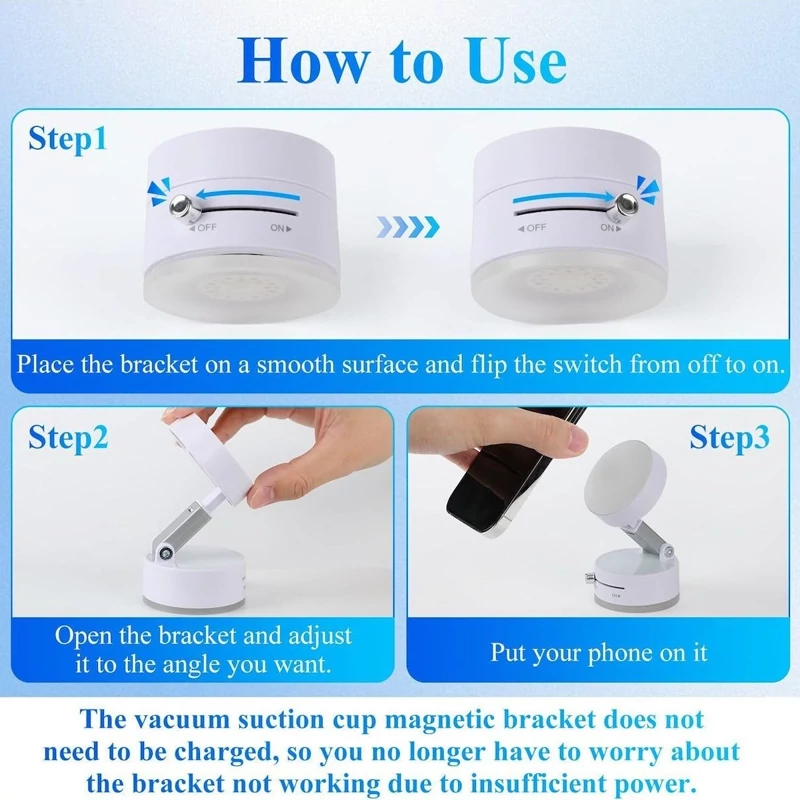 هلدر موبایل مگنتی Vacuum suction روداشبوردی و آینه ای خودرو (نگهدارنده تلفن همراه اتومبیل)هولدر خودرو