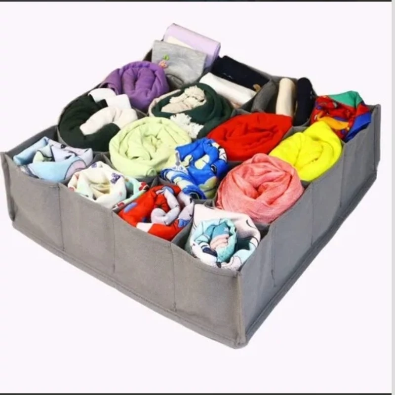 تقسیم کشو پارچه ای16 خانه زنبوری نظم دهنده کشو و خرده ریز لباس زیر و...