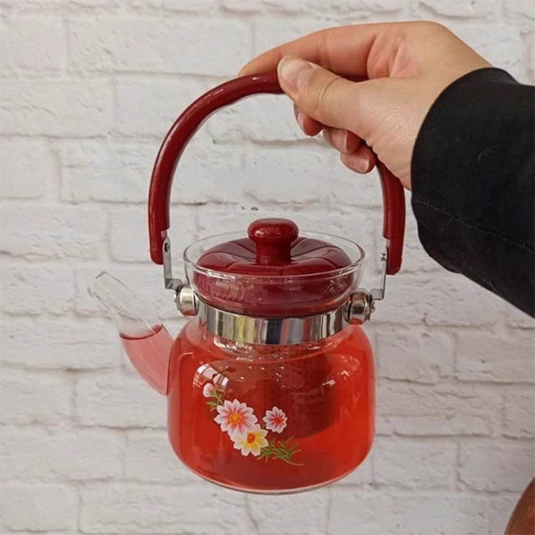 قوری تمام پیرکس شعله مستقیم 1100ml دسته بالا