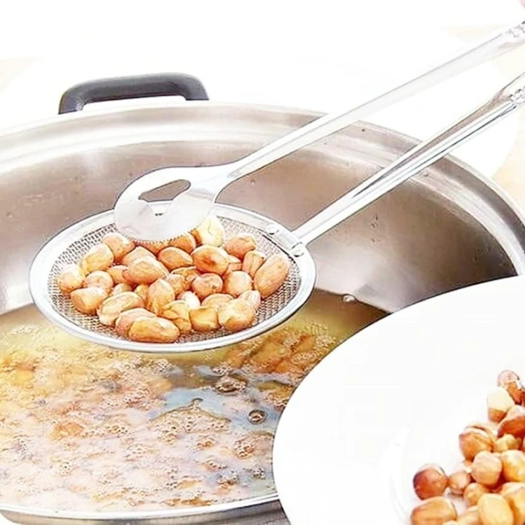 انبر روغن گیر استیل ضدزنگ( انبر سرخ کردنی، انبر فلافل)