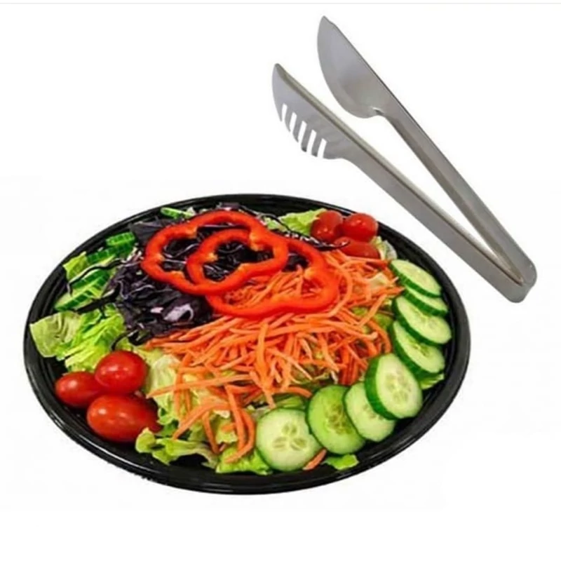 انبر سالاد استیل خارجی طول 22cm نیم دایره(استیل نگیر خارجی)