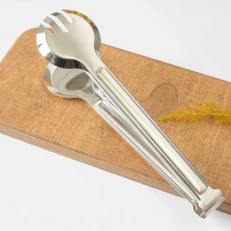 انبر سالاد استیل خارجی طول 22cm نیم دایره(استیل آهنربا نگیر خارجی)
