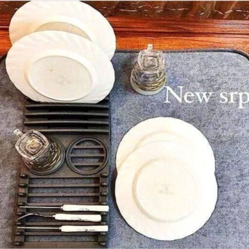 نمگیر استند دار ظروف آبچکان نمگیر حوله ای پارچه ای مدل Srp(عکس ها با دقت دیده شود) رنگ مورد نظر را انتخاب کنید