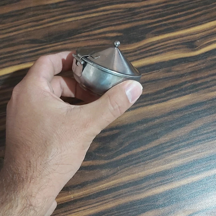 قندان استیل سایز متوسط فرم2(تک نفره)