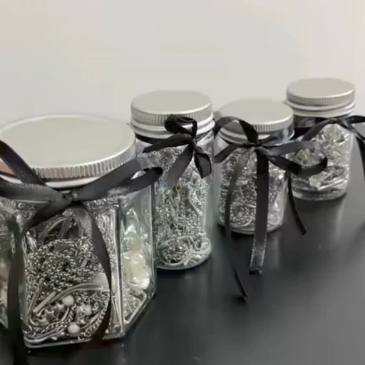 پک هدیه شیشه اکسسوری 20 عددی پینترستی رویایی با متریال وارداتی خاص جذاب فانتزی کیوت کادو هدیه تولد با اشانتیون رایگان
