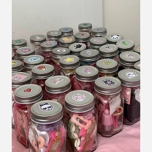 پک هدیه شیشه اکسسوری 20 عددی پینترستی رویایی با متریال وارداتی خاص جذاب فانتزی کیوت کادو هدیه تولد با اشانتیون رایگان