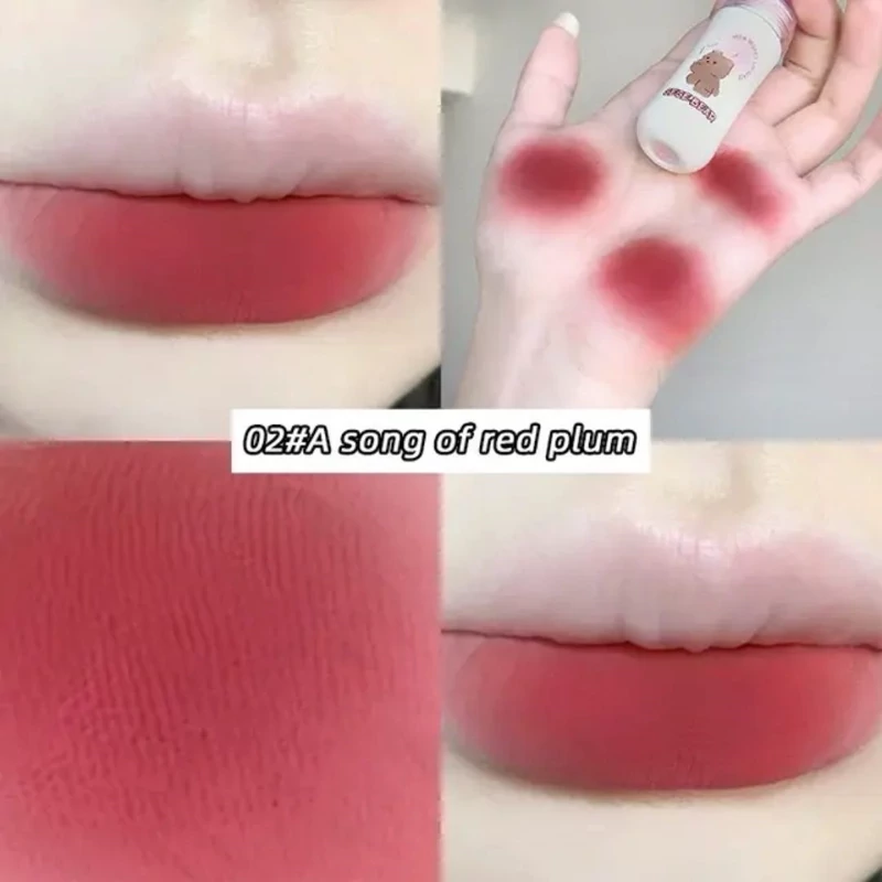 رژ لب مایع مات مخملی خمیری سبک نچرال شیشه شیر پستونکی خرس تدی کیوت فانتزی پینترستی گوگولی طرح بستنی مناسب کادو هدیه