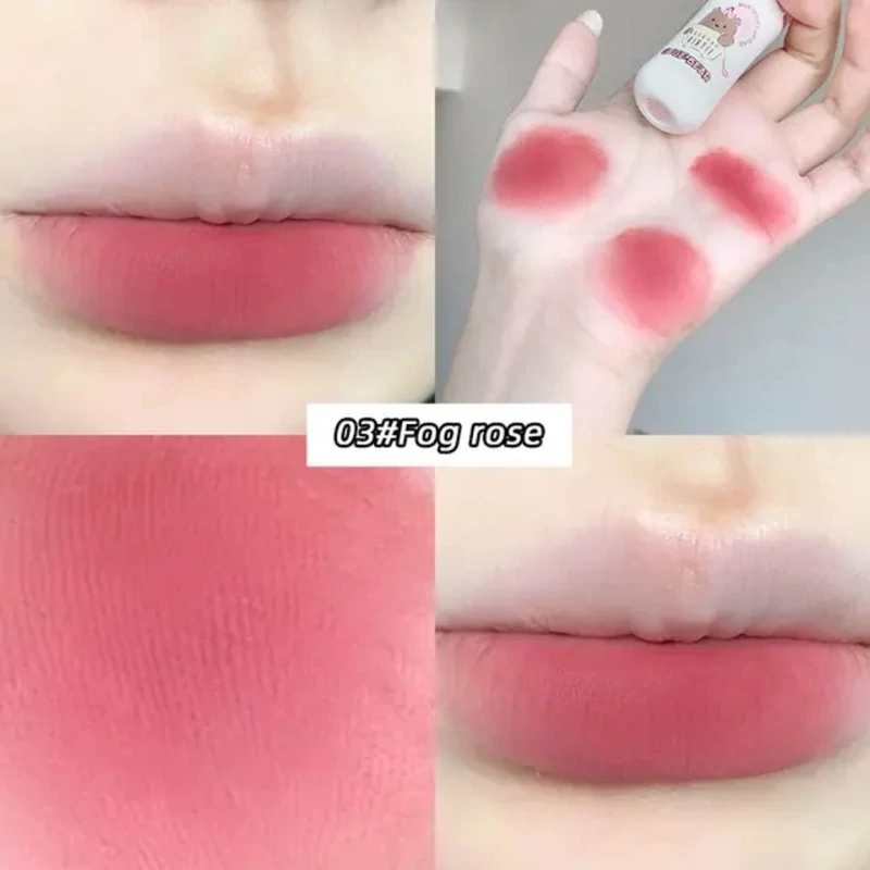 رژ لب مایع مات مخملی خمیری سبک نچرال شیشه شیر پستونکی خرس تدی کیوت فانتزی پینترستی گوگولی طرح بستنی مناسب کادو هدیه