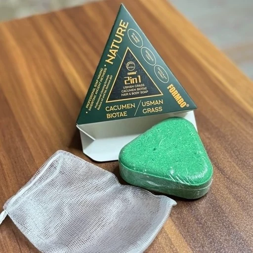 صابون رزماری رویش مجدد و ضد ریزش نیچر اصل اورجینال وارداتی تقویت مو ریش ابرو صابون مثلثی سبز رزماری
