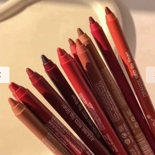 خط لب پینترستی مداد لب کره ای شمعی با کیفیت ماندگاری خوب نرم و روان مناسب آرایش روزانه کیوت فانتزی