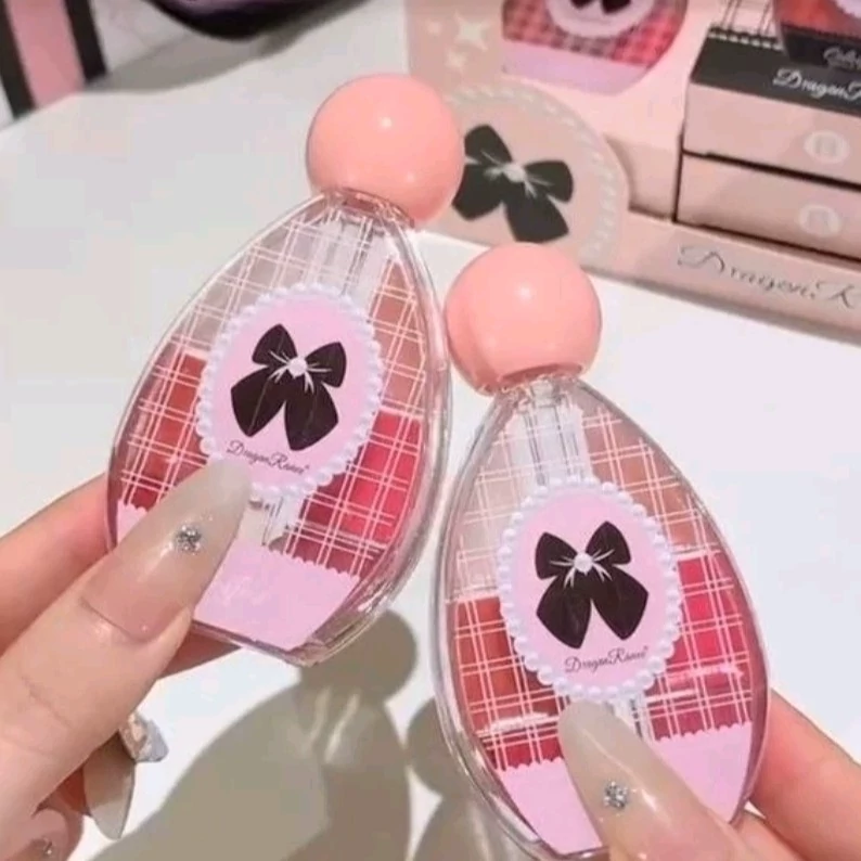 لاک لب برق لب شیشه ای کریستالی خیس پاپیونی پالت 6 رنگ بالم لب خیس کره ای خوشبو نرم کننده و آبرسان لبها