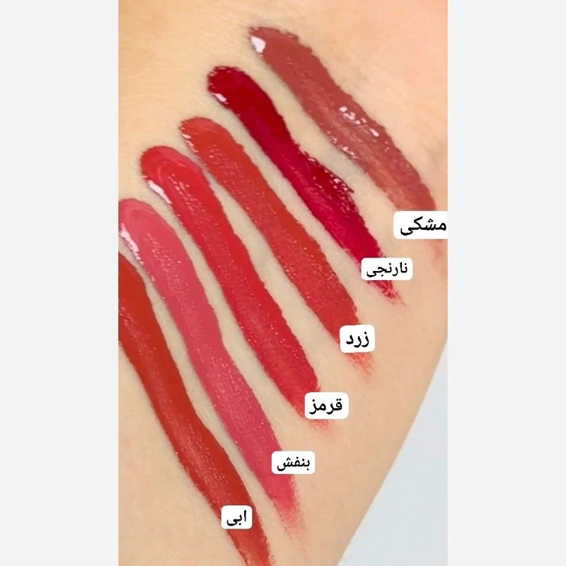 رژ لب مایع خرسی بدون سرب جذاب و شاد مناسب مهمانی و سر کار پیگمنت بالا نرم و روان طرح فانتزی کیوت تدی
