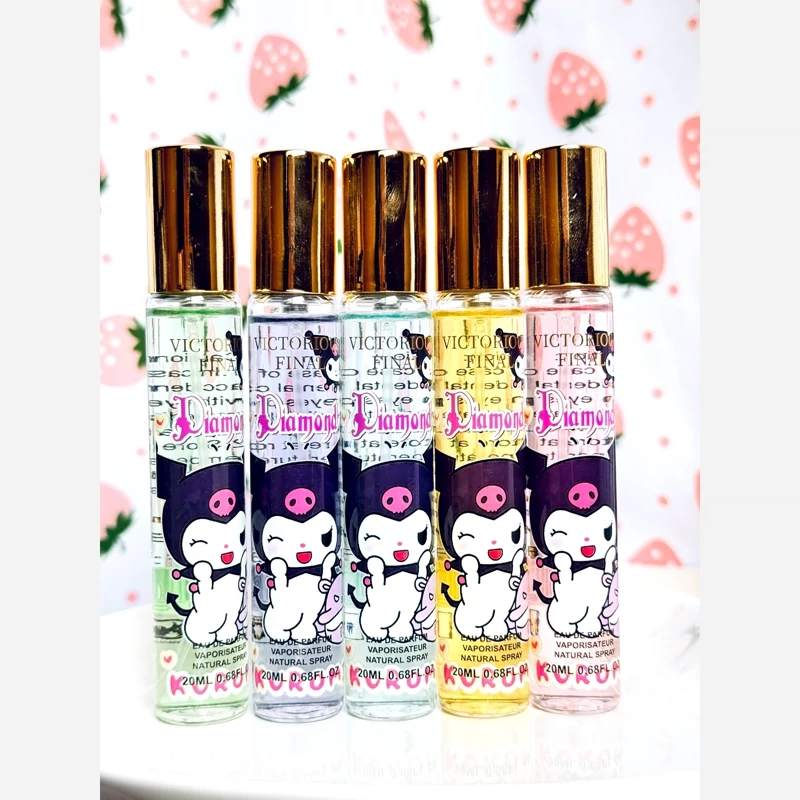 عطر قلمی کرومی ادکلن جیبی رایحه توت فرنگی خامه مارشمالو خنک شکوفه میوه های بهاری خوشبو کننده عالی مناسب تابستان
