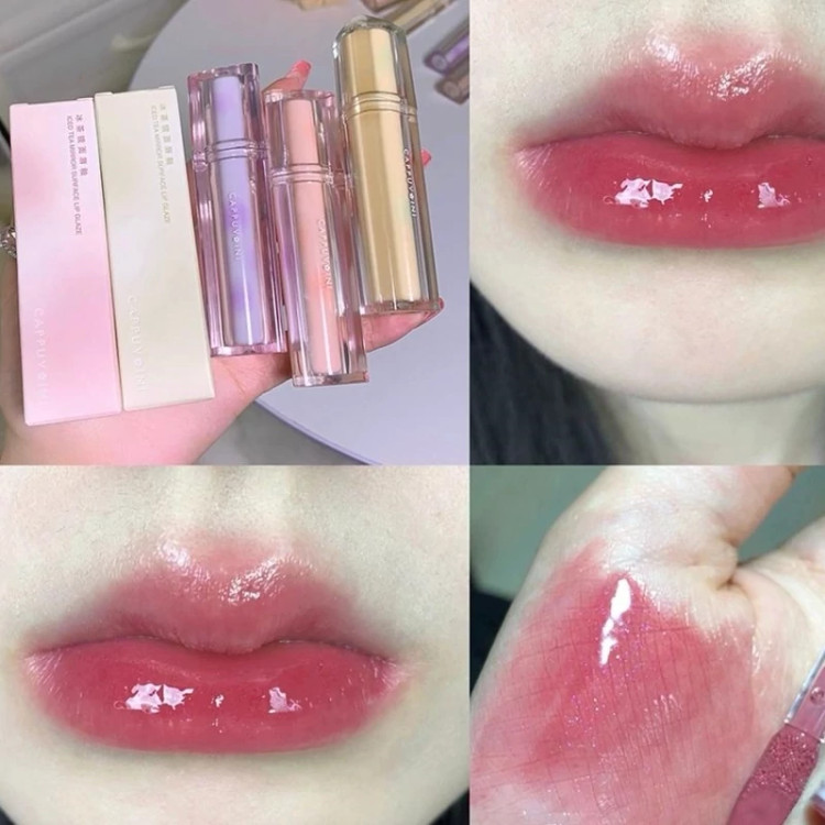 رژ لب سه بعدی کریستالی کره ای بالم لب نرم کننده و آبرسان لب گوگولی کیوت فانتزی پینترستی