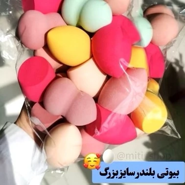 پد تخم مرغی بلندر کرمپودر فید کننده کانسیلر اسفنج آرایش صورت پد اسفنجی فانتزی کیوت پینترستی گوگولی