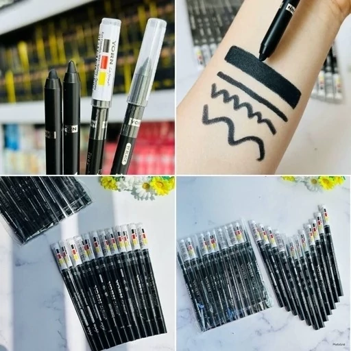 خط چشم مشکی ضد آب مشکی پررنگ پیگمنت بالا خط چشم شمعی کربن بلک ضدآب چشم