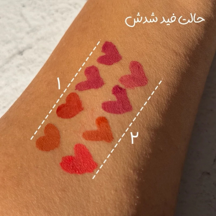 پک رژ خرسی لیپ گلاس تدی خرسی پک 4 عددی رژ مایع فانتری کیوت پیگمنت عالی ماندگاری بالا
