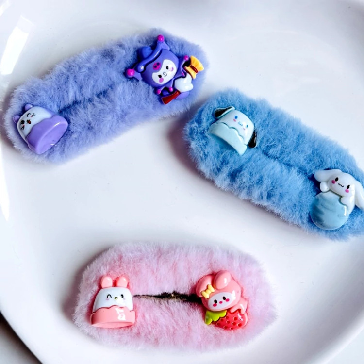 کش مو دخترانه سینامورول کیتی ملودی کرومی پوم پوم پوچاکو گیره مو زنانه اکسسوری فانتزی کیوت گلسر پیننرستی