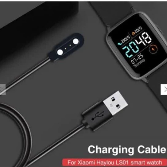 کابل شارژ ساعت هوشمند شیائومی هایلو Haylou LS02 - فاصله بین دو تا خار 3 میل