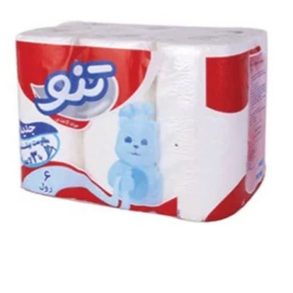 دستمال حوله تنو سه لایه 6 رول کیفیت عالی خانه محل کار