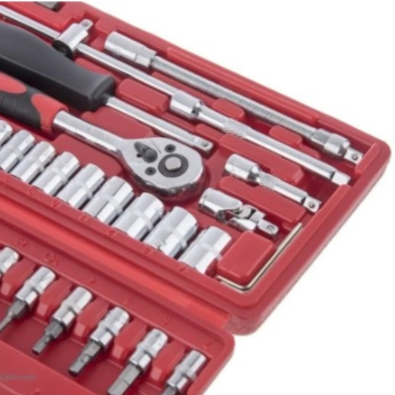 جعبه بکس وپیچ گوشتی موتور سیکلت مجموعه 46تایی کد5