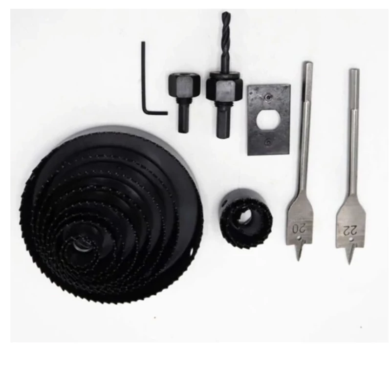 مته گردبر فلز چوب کد YP--MDF-018 سایز 19-127 میلیمتر مجموعه 18 موجوده
