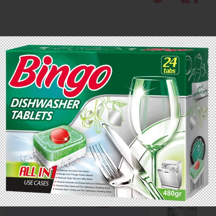 قرص ماشین ظرفشویی بینگو بسته 48 عدد