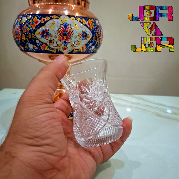 استکان آینور استکان کمر باریک بلور کاوه ارسال رایگان