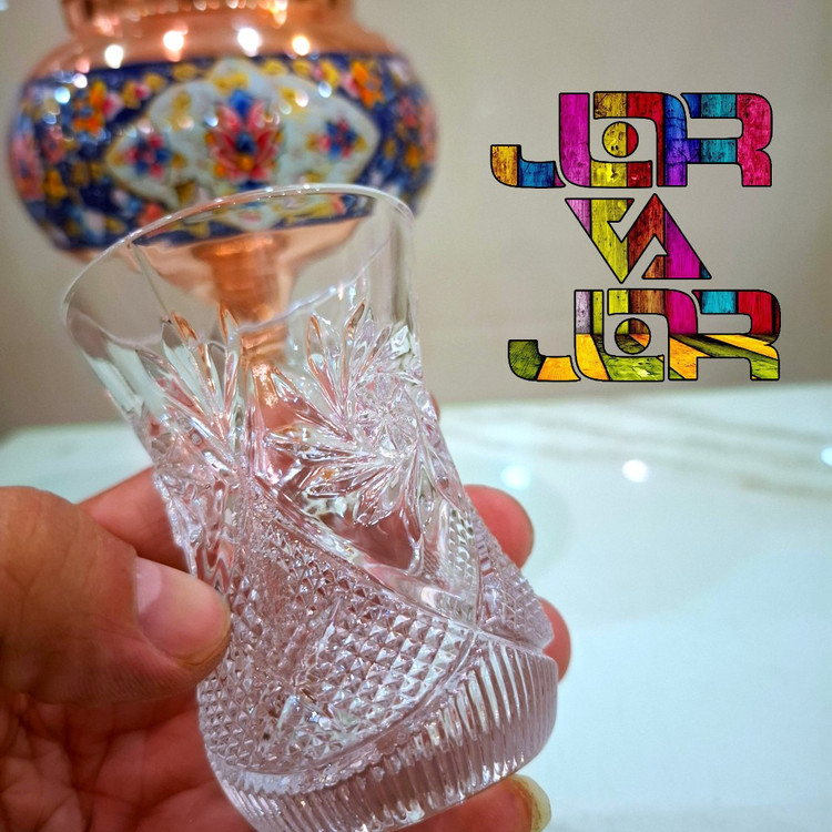 استکان آینور استکان کمر باریک بلور کاوه ارسال رایگان