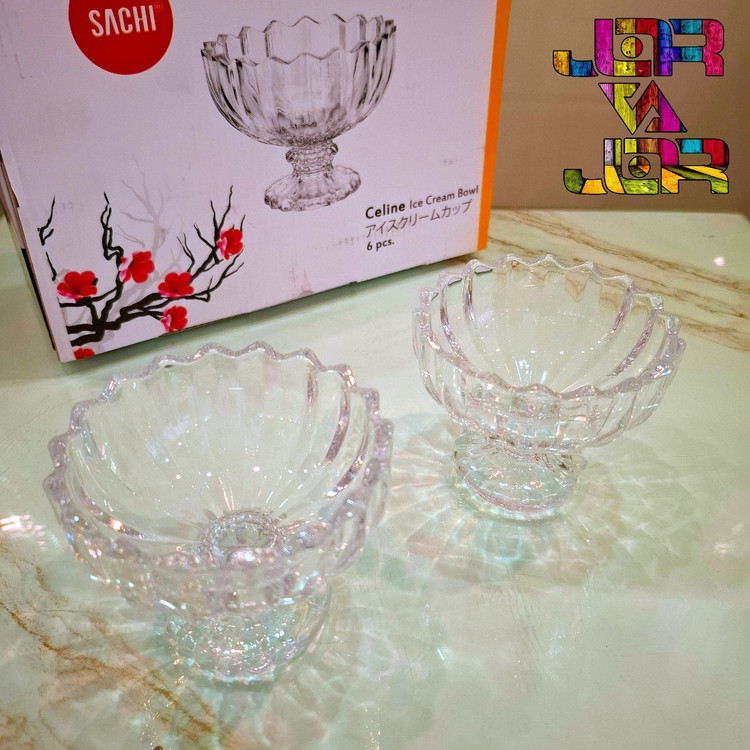 بستنی خوری سلین از ساچی کاوه کاسه پایه دار کادویی (6 عدد)
