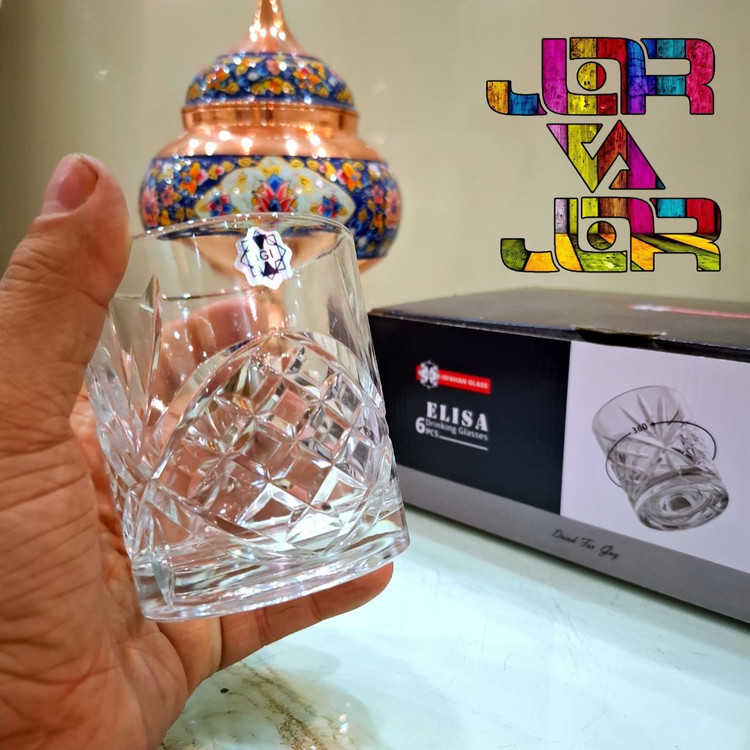 لیوان چرخشی مدل الیسا 6 عددی ارسال رایگان