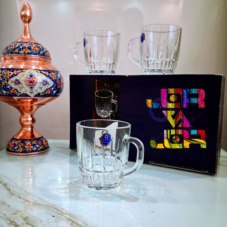 لیوان دسته دار امپراتور اونیکس 6 عددی کادویی ارسال رایگان