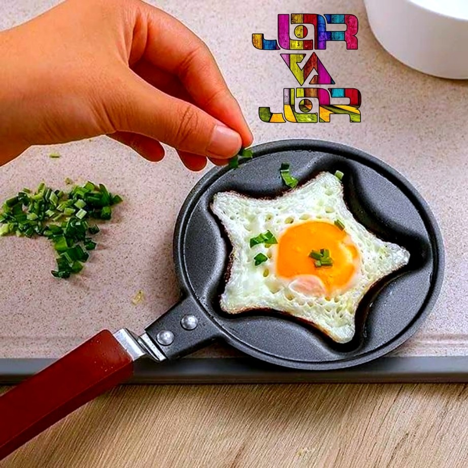 ماهیتابه کودک و قالب پنکیک و نیمرو ارسال رایگان طرح سیب و ستاره