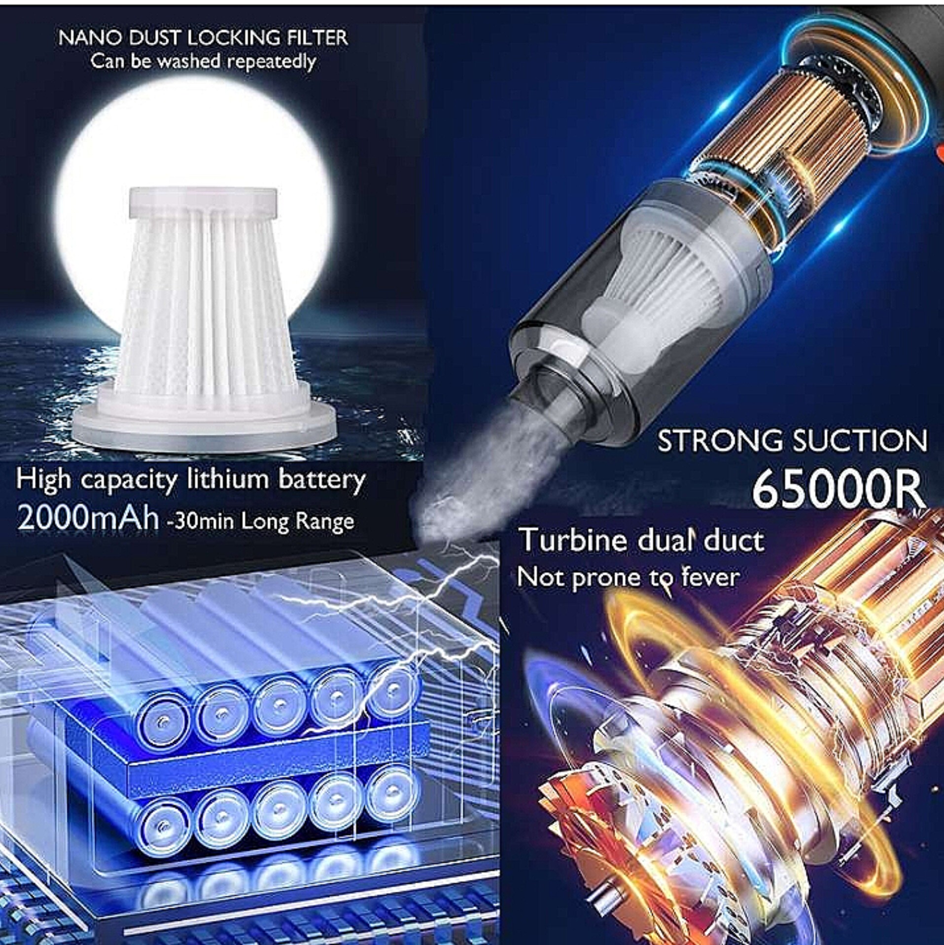 جارو شارژی مدل YT-M2037